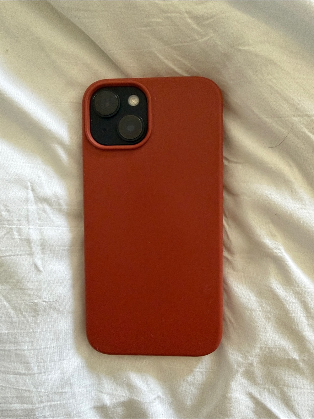 Premium Orange Silicone iPhone 14 Case Mag safe